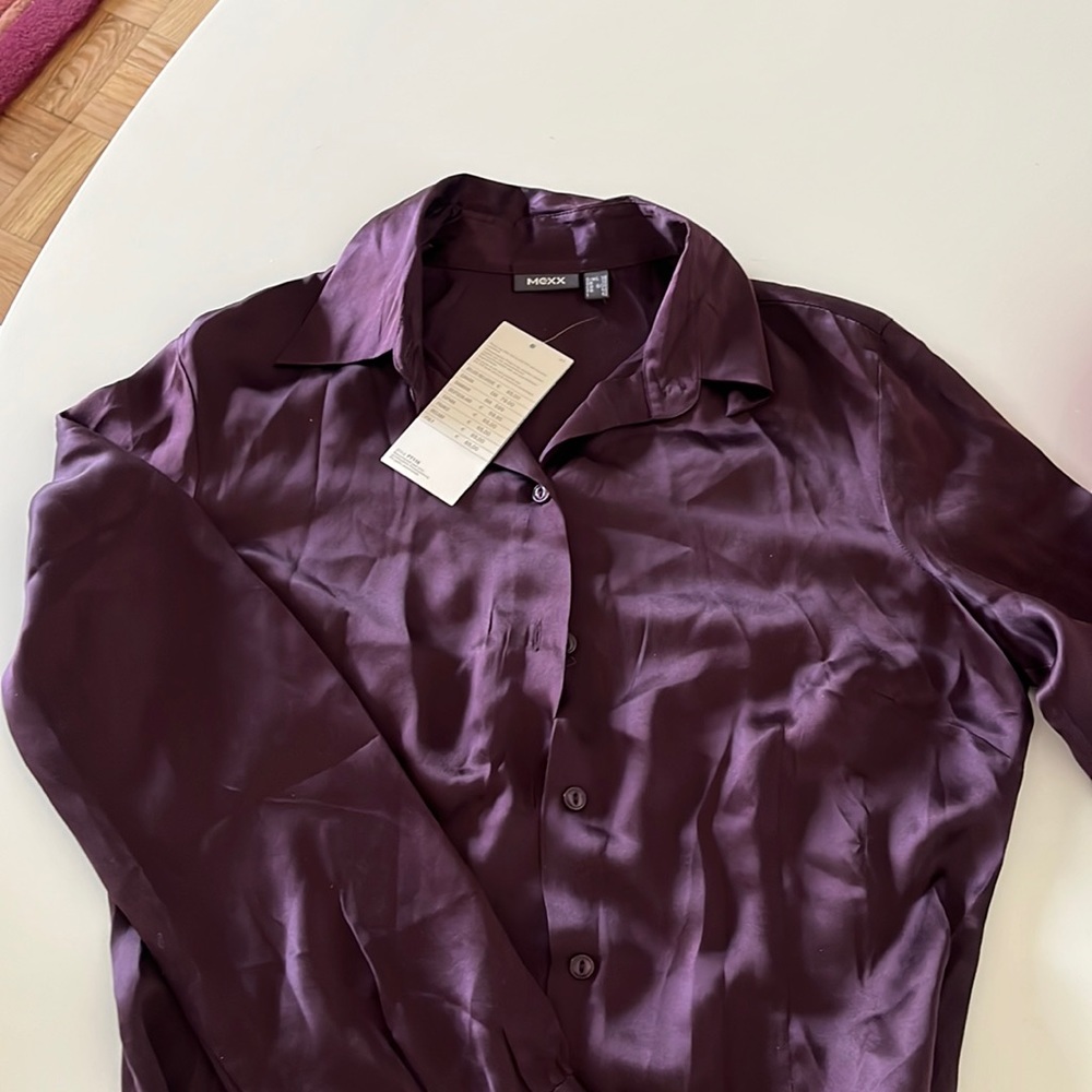 Mexx 100% silk blouse size 6 euro 38